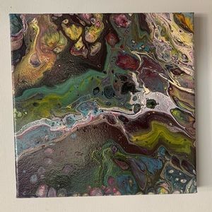 “Rudy” Original Signed Abstract Painting